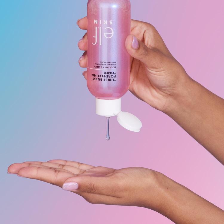 E.L.F. SKIN THIRST BURST PORE-FECTING TONER (T&Oacute;NER EXFOLIANTE E HIDRATANTE)